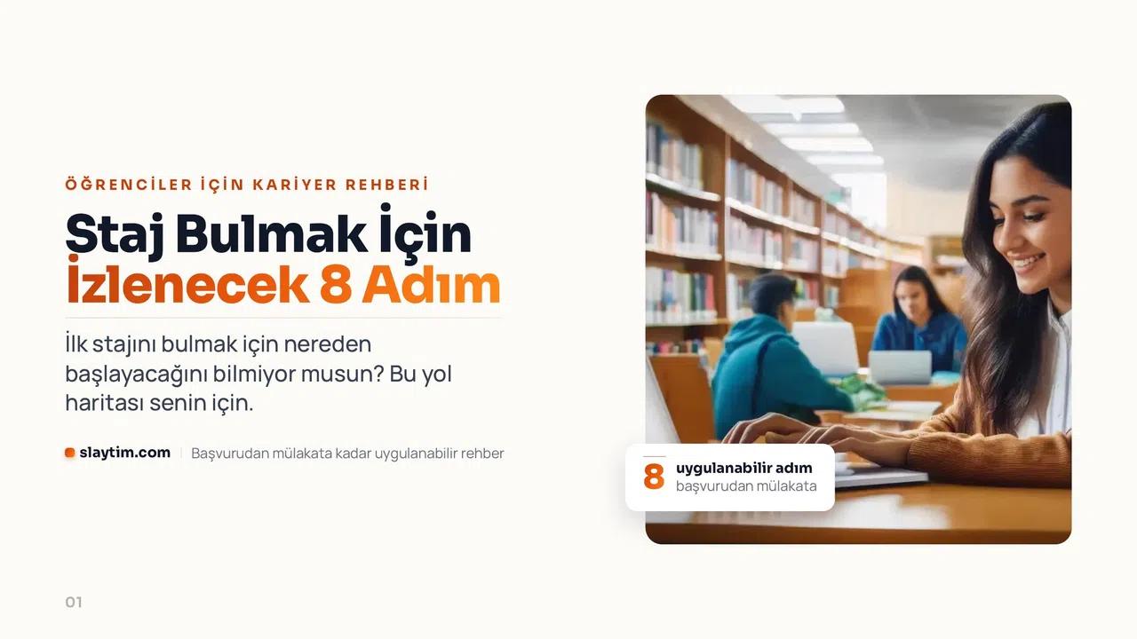 Staj Bulmak için İzlenecek 8 Adım
