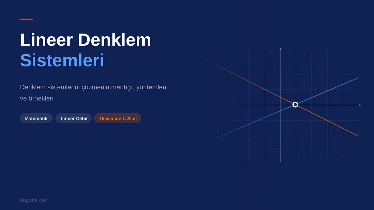 Lineer Denklem Sistemleri